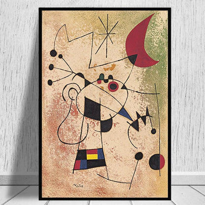 Femme et oiseaux dans la nuit